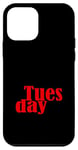 Coque pour iPhone 12 mini Graphique rouge des mardis de la semaine