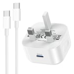 iPhone 16 Fast Charger,Apple 16 USB C Charger Cable and Plug 1M 25W 9V/12V Quick Charge for Apple iPhone 16/16 Plus/16 Pro/16 Pro Max/15/15 Plus/15 Pro Max,New Rapid USB C to C Charging Lead and Plug