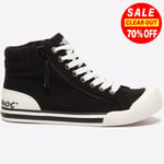 Rocket Dog Jazzin Hi Top Womens Casual Fashion Classic Trainers Black