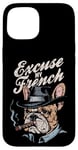 Coque pour iPhone 15 Bulldog français Excuse My Frenchie Vintage Bulldog Lover