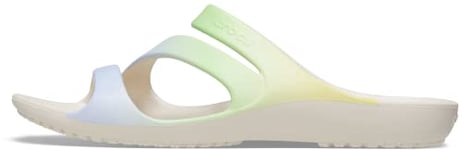 Crocs Women's Kadee Ii Flip Flop Sandal, Blue Green Ombre, 8 UK