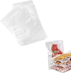 Lot de 25 enveloppes sous vide pour le stockage et la congélation des aliments - Sacs sous vide pour viande, poisson et légumes, 20 x 30 cm