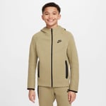 Nike Hettegenser NSW Tech Fleece 24 - Grønn/Sort Barn, størrelse S: 128-137 cm