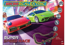 SCALEXTRIC Micro Super Speed Race Set Lamborghini vs Porsche