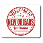 Computer Mouse Mat - Welcome To New Orleans Louisiana US Office Gift #5205