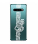 Coque Galaxy S10e dentelle paisley blanc doodling mandala