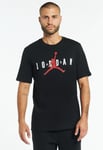 Nike Air Jordan Mens T Shirt in Black Cotton - Size Medium