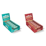 Nakd Salted Caramel Natural Snack Bars - Vegan Bars - Healthy Snack - Bars 35 g (Pack of 18) & Bakewell Tart Natural Snack Bars - Vegan Bars - Healthy Snack - Gluten Free Bars 35 g, Pack of 18