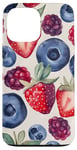 Coque pour iPhone 13 Pro Max Coque Téléphone Motif Fruits – Fraises & Myrtilles