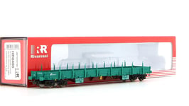 HR6485 Rivarossi HO Wagon Plat À Essieux Livrée Verte XMPR FS Trenitalia