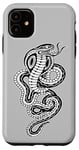 Coque pour iPhone 11 Serpent Cobra King Blackwork