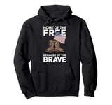 Home of the Free Because of the Brave - Veteran Pullover Hoodie