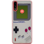 Motorola Moto E7 Power Genomskinligt Skal Game Boy