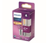 PHILIPS LED CLASSIC VIFTEPÆRE 40W T25L, E14 KLAR FILAMENT