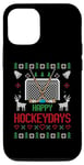 Coque pour iPhone 15 Pro Happy Hockey Days Hockeydays Pull de Noël moche