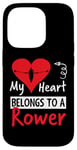 Coque pour iPhone 14 Pro Valentines Day Design - My Heart Belongs to a Rower