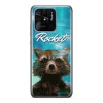 ERT GROUP Coque de téléphone Portable pour Xiaomi REDMI 10C Original et sous Licence Officielle Marvel Motif Rocket 006 Parfaitement adapté à la Forme du téléphone Portable, Coque en TPU