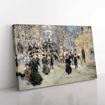 Big Box Art Jean-Francois Raffaelli The Boulevard Canvas Wall Art Print Ready to Hang Picture, 76 x 50 cm (30 x 20 Inch), Multi-Coloured