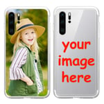 Suhctup Personalised Phone Case Compatible for Huawei P Smart 2020, Add Your Text, Picture, Designs, Business Logo on Silicone Back Cover, Customised Gift idea for Birthday, Wedding, Anniversary