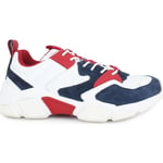 Chaussures Tommy Hilfiger  TOMMY H. Chunky Material Mix Sneaker Red White Blue FM0FM02384