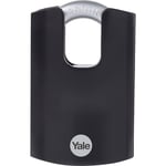 Yale Maximum Security Hardened Steel Padlock Black 62mm Closed Shackle