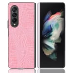 Croco Samsung Galaxy Z Fold3 5G skal - Rosa Rosa