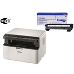 BROTHER Imprimante Laser Multifonctions M DCP-1610W + Toner Laser TN-1050 Noir x1