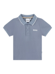 HUGO BOSS Baby Short Sleeve Polo Shirt, Medium Grey