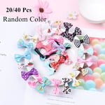 Pcs Fashion Nylon Bow knot Hair Clip Head Wraps Alligator Clips Baby Headband