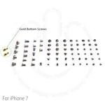 Complete Screw Set Replacement for iPhone 7 4.7" With 2 Gold Bottom Screws