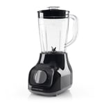 GOURMETmaxx Blender 1L Shakes Machine à Smoothie Mettre en Purée Mixeur Noir