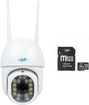 Ensemble de caméra de vidéosurveillance sans Fil IP440 WiFi,PTZ,4MP et Carte mémoire MicroSD 128 Go Incluse(Q1502)