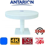 Antenne TV pour camping car camion fourgon aménagé omnidirectionnelle TNT TNTHD UHD UltraHD TNTUHD 38dB ANTARION