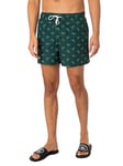 LacosteCroc Pattern Swim Shorts - Green