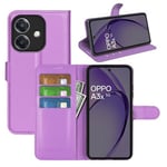 Oppo A60 5G      Pu Wallet Case    [Purple]