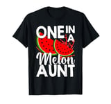 One in a Melon Aunt Summer Birthday Party Matching Family T-Shirt