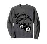 Cute Lucky Cherry Black Ball Eight Magic Pool Fruit Sweatshirt