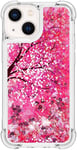 Trolsk Liquid Glitter Deksel - Rosa (iPhone 13) - mobiltelefondeksel