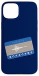 Coque pour iPhone 15 Plus Spirit Of Concorde Carte Supersonic Airliner