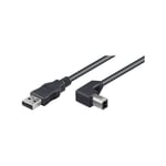 Cable usb Anschl. ab St/St 90 2m noir (50856) - Goobay