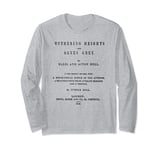 Wuthering Heights, Catherine Earnshaw e Heathcliff, Bronte Long Sleeve T-Shirt