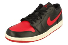 Nike Womens Air Jordan 1 Low Trainers Black - Size UK 7