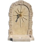 Fontaine murale en pierre reconstituée - HABITAT ET JARDIN - Calypso - Beige - 62x40x93 cm