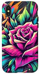 iPhone X/XS Floral Rose Botanical Art, Vibrant Street Style, Love Roses Case