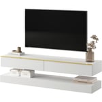 Selsey - Meuble TV Hylia 140 cm Blanc