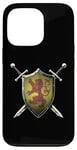 iPhone 13 Pro Scotland Medieval Knight Shield Scottish Flag Case