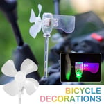 Wind Powered Mini Windmill LED Light  E-bike Scooter