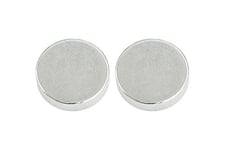 Connex dy7100004 Aimant néodyme, Rond, adhérence 11 kg, Lot de 2, 2 x 2 x 0,5 cm