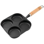 1 Piece Uncoated Egg Frying Pan Healthy Cast Iron Pancake Cooker for4577