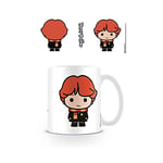 Pyramid International Harry Potter Ceramic Mug with Japanese Style Chibi Illustrations of Ron Weasley in Presentation Box - Official Merchandise